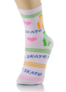 3 Single Pair Bundle Pack Fashion Design Crew Socks