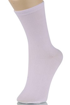 Women's White Crew Socks