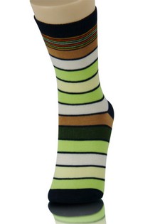 BOLD STRIPE CREW CUT SOCKS style 4