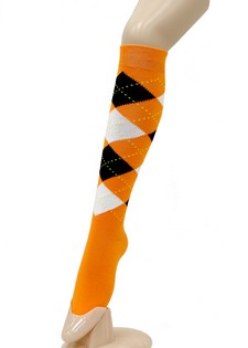 PASTEL ARGYLE PRINTED KNEE HIGH SOCKS style 5