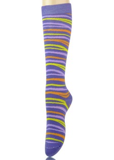 COLORFUL TIGER STRIPE KNEE SOCKS style 2
