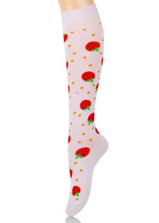 STRAWBERRY KNEE HIGH SOCKS style 2