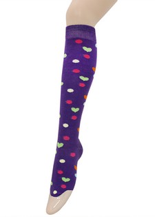 HEARTS AND SPOTS KNEE HIGH SOCKS style 3