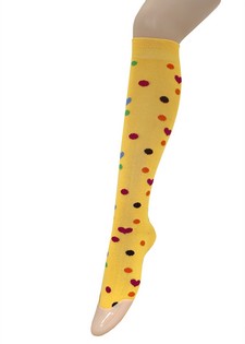 HEARTS AND SPOTS KNEE HIGH SOCKS style 4