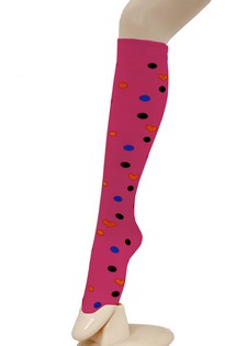 HEARTS AND SPOTS KNEE HIGH SOCKS style 5