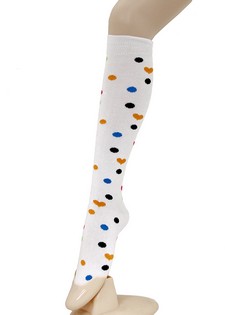 HEARTS AND SPOTS KNEE HIGH SOCKS style 6