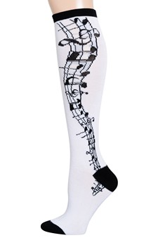 Musical Note Knee High Socks