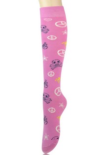 PEACE AND POISON KNEE HIGH SOCKS style 2