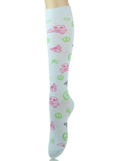 PEACE AND POISON KNEE HIGH SOCKS style 5