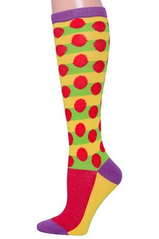 Striped Polka Dot Knee High Socks