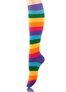 RAINBOW STRIPES KNEE HIGH style 2