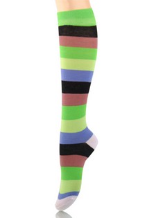 WIDE STRIPE KNEE HIGH SOCKS style 5