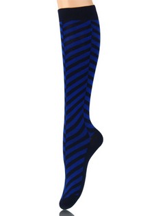 HERRINGBONE STRIPED KNEE HIGH SOCKS style 4