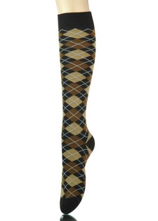 CLASSIC ARGYLE KNEE HIGH SOCKS style 3