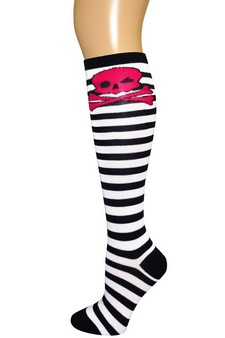 SKULL SOCKS- Knee Highs style 2