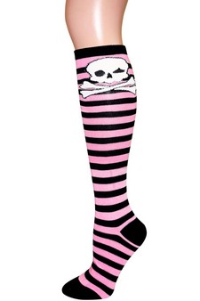 SKULL SOCKS- Knee Highs style 4