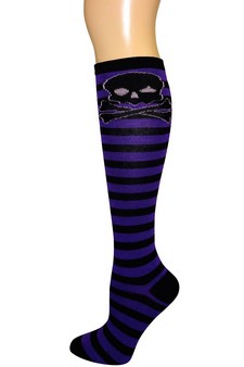 SKULL SOCKS- Knee Highs style 6