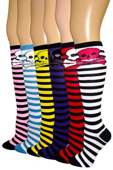 SKULL SOCKS- Knee Highs