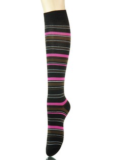 PINSTRIPED KNEE HIGH SOCKS style 2