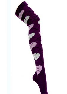 CRISS-CROSS HEART OVER THE KNEE SOCKS style 2