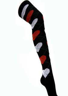 CRISS-CROSS HEART OVER THE KNEE SOCKS style 3
