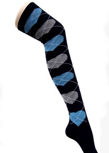 CRISS-CROSS HEART OVER THE KNEE SOCKS style 5