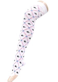 SKULL CHAIN LINK THIGH HIGH SOCKS style 2