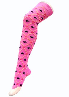 SKULL CHAIN LINK THIGH HIGH SOCKS style 4