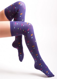 MULTI-COLOR HEART OVER THE KNEE style 3
