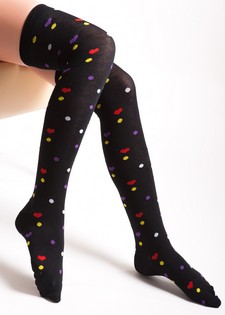 MULTI-COLOR HEART OVER THE KNEE style 5