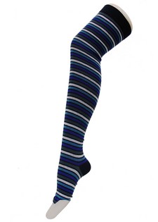 THIN STRIPED THIGH HIGH SOCKS style 4