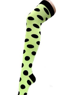 SPOTTED OVER THE KNEE SOCKS style 2