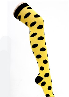 SPOTTED OVER THE KNEE SOCKS style 3