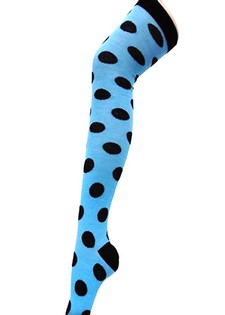 SPOTTED OVER THE KNEE SOCKS style 4