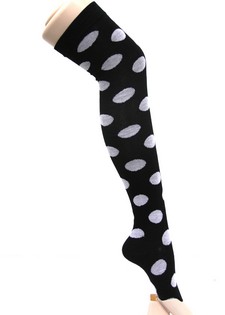 SPOTTED OVER THE KNEE SOCKS style 6