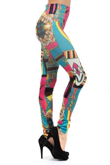 Lady's Jamboree Carnival Circus Printed Seamless Fashion Leggings
