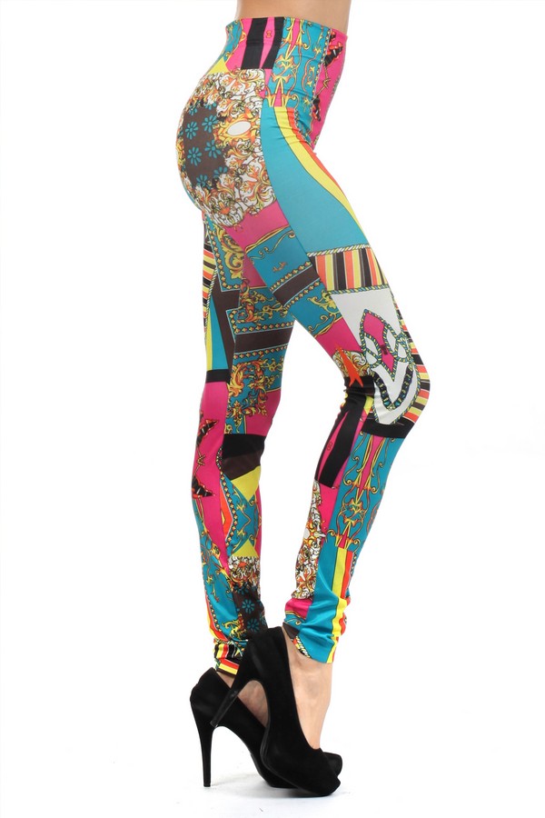 Lady's Jamboree Carnival Circus Printed Seamless Fashion Leggings -  Wholesale 