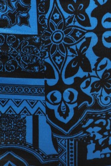 Lady's Bandana Frame Collage Printed Seamless Fashion Leggings style 4