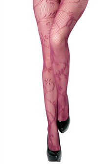 Stella Elyse Floral Stitching Fishnet Pantyhose