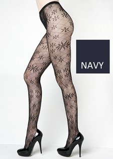 Stella Elyse Retro Flower Burst Diamond Fishnet Pandyhose