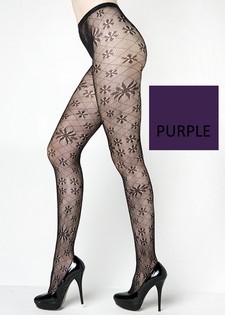 Stella Elyse Retro Flower Burst Diamond Fishnet Pandyhose