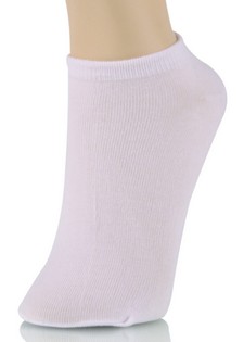 SOLID WHITE LOW CUT SOCKS