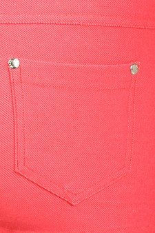 Women's Classic Jean Like Jegging Shorts (S/M only) style 5