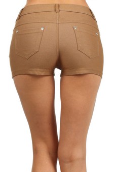 Women's Classic Jean Like Jegging Shorts (S/M only) style 4