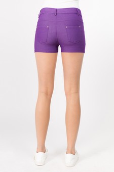 Women's Classic Jean Like Jegging Shorts (S/M only) style 4