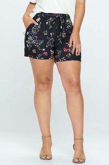 Women’s Heard it From the Vine Flower Print Shorts