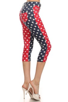 Star Spangled- American Flag Jegging-Capr style 2