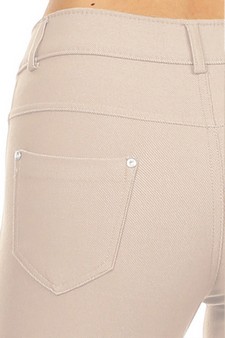 Women's Cotton-Blend 5-Pocket Skinny Capri Jeggings (Small only) style 5