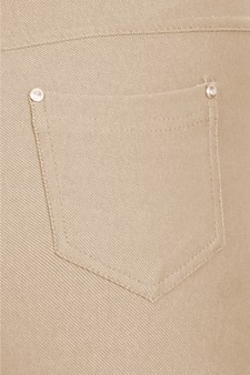 Women's Cotton-Blend 5-Pocket Skinny Capri Jeggings (XXXL only) style 5