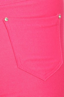 Women's Cotton-Blend 5-Pocket Skinny Capri Jeggings (XXXL only) style 5